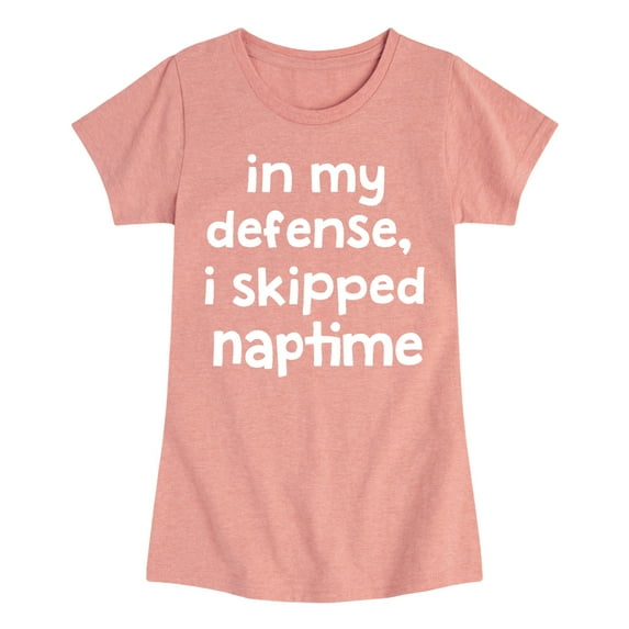 Instant Message - I Skipped Naptime - Toddler & Youth Girls Short Sleeve Graphic T-Shirt