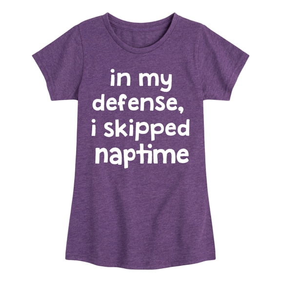 Instant Message - I Skipped Naptime - Toddler & Youth Girls Short Sleeve Graphic T-Shirt
