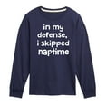 thumbnail image 1 of Instant Message - I Skipped Naptime - Toddler & Youth Long Sleeve Graphic T-Shirt, 1 of 6