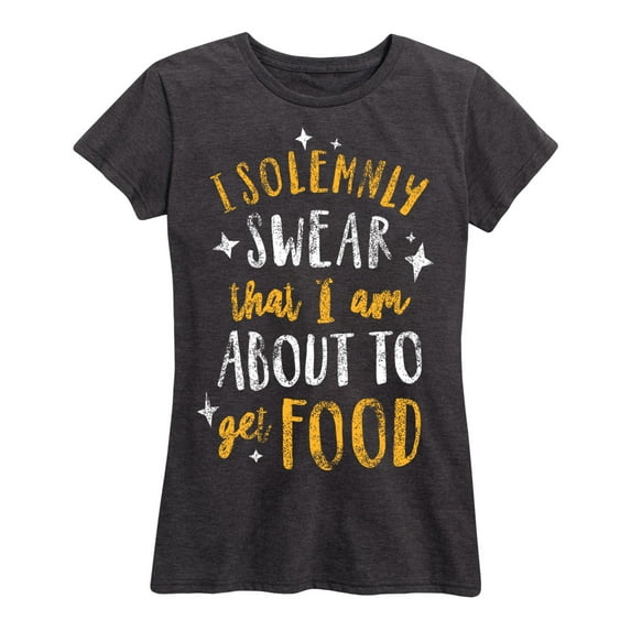 Instant Message - I Solemnly Swear Food - Women's Short Sleeve Graphic T-Shirt