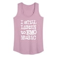 thumbnail image 1 of Instant Message - I Still Listen To Emo Music  - Women's Racerback Tank Top, 1 of 6