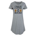 thumbnail image 1 of Instant Message - I Take My Coffee On The Rocks - Women's Any Way Dress, 1 of 7