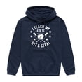 thumbnail image 1 of Instant Message - I Teach My Kid To Hit And Steal - Men's Pullover Hooded Fleece Sweatshirt, 1 of 5