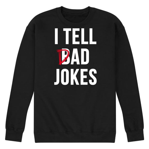 Instant Message - I Tell Dad Jokes - Men's Crew Neck Fleece Pullover