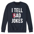 thumbnail image 1 of Instant Message - I Tell Dad Jokes  - Men's Crew Neck Fleece Pullover, 1 of 6