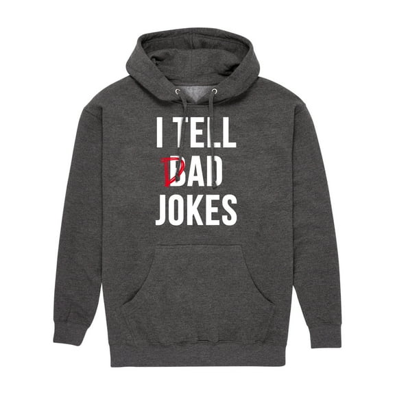 Instant Message - I Tell Dad Jokes  - Men's Pullover Hooded Fleece Sweatshirt