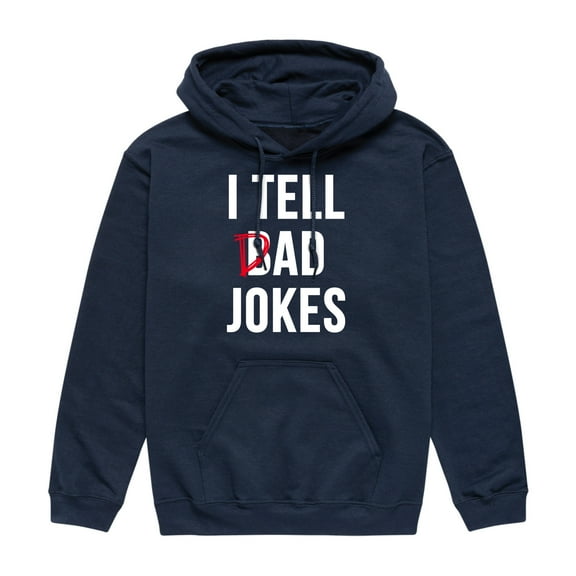 Instant Message - I Tell Dad Jokes  - Men's Pullover Hooded Fleece Sweatshirt