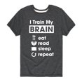 thumbnail image 1 of Instant Message - I Train My Brain - Toddler & Youth Short Sleeve Graphic T-Shirt, 1 of 6