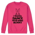 thumbnail image 1 of Instant Message - I Wanna Dance With Some Bunny - Men's Crew Neck Fleece Pullover, 1 of 5