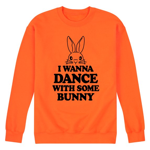 Instant Message - I Wanna Dance With Some Bunny - Men's Crew Neck Fleece Pullover