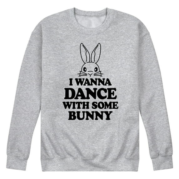 Instant Message - I Wanna Dance With Some Bunny - Men's Crew Neck Fleece Pullover