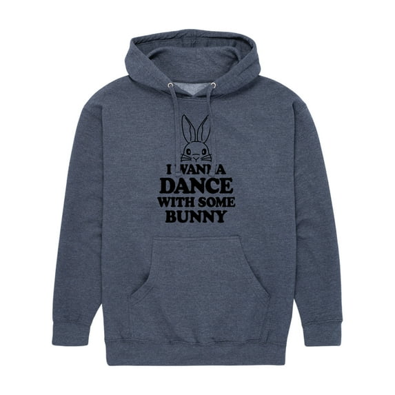 Instant Message - I Wanna Dance With Some Bunny - Men's Pullover Hooded Fleece Sweatshirt