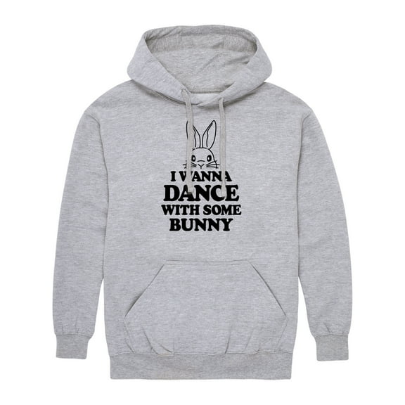 Instant Message - I Wanna Dance With Some Bunny - Men's Pullover Hooded Fleece Sweatshirt