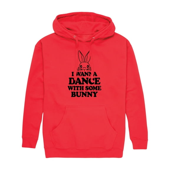 Instant Message - I Wanna Dance With Some Bunny - Men's Pullover Hooded Fleece Sweatshirt