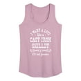 thumbnail image 1 of Instant Message - I Want A Love Like a Cast Iron Skillet; It'll Last Forever - Women's Racerback Tank Top, 1 of 6