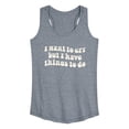thumbnail image 1 of Instant Message - I Want To Cry  - Women's Racerback Tank Top, 1 of 6