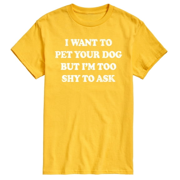 Instant Message - I Want To Pet Your Dog - Men's Short Sleeve Graphic T-Shirt