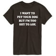 thumbnail image 1 of Instant Message - I Want To Pet Your Dog - Men's Short Sleeve Graphic T-Shirt, 1 of 5