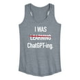 thumbnail image 1 of Instant Message - I Was Learning Chatgpting - Women's Racerback Tank Top, 1 of 6