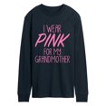 thumbnail image 1 of Instant Message - I Wear Pink For My Grandmother Long Sleeve Graphic T-Shirt, 1 of 5