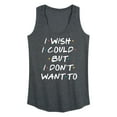thumbnail image 1 of Instant Message - I Wish I Could - Women's Racerback Tank, 1 of 5