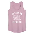 thumbnail image 1 of Instant Message - I'll Be In My Office; Sewing - Women's Racerback Tank Top, 1 of 6