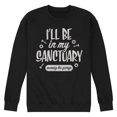 thumbnail image 1 of Instant Message - I'll Be In My Sanctuary Garage - Men's Crew Neck Fleece Pullover, 1 of 6