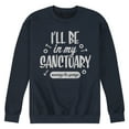 thumbnail image 1 of Instant Message - I'll Be In My Sanctuary Garage - Men's Crew Neck Fleece Pullover, 1 of 6