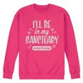 thumbnail image 1 of Instant Message - I'll Be In My Sanctuary Garage - Men's Crew Neck Fleece Pullover, 1 of 5