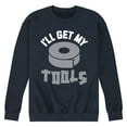 thumbnail image 1 of Instant Message - I'll Get My Tools - Men's Crew Neck Fleece Pullover, 1 of 6