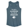 thumbnail image 1 of Instant Message - I'm A Book Dragon - Women's Racerback Tank Top, 1 of 6