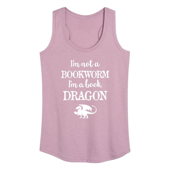Instant Message - I'm A Book Dragon - Women's Racerback Tank Top