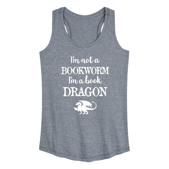 Instant Message - I'm A Book Dragon - Women's Racerback Tank Top