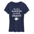 thumbnail image 1 of Instant Message - I'm A Book Dragon - Women's Short Sleeve Graphic T-Shirt, 1 of 6