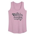 thumbnail image 1 of Instant Message - I'm A Capricorn I Overthink - Women's Racerback Tank Top, 1 of 6