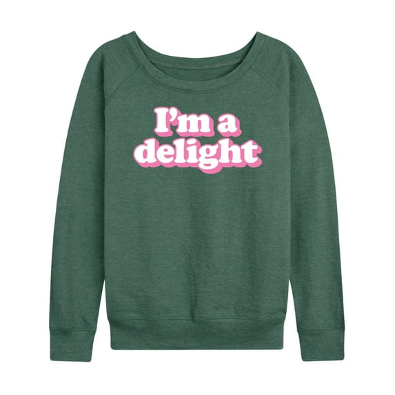 Instant Message - I'm A Delight - Women's Lightweight French Terry Long Sleeve Shirt