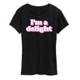thumbnail image 1 of Instant Message - I'm A Delight - Women's Short Sleeve Graphic T-Shirt, 1 of 6