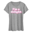 thumbnail image 1 of Instant Message - I'm A Delight - Women's Short Sleeve Graphic T-Shirt, 1 of 6