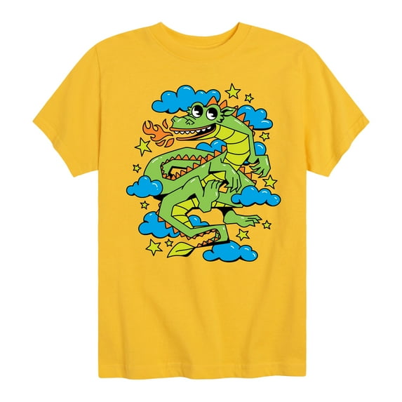 Instant Message - I'm A Dragon In The Clouds - Toddler & Youth Short Sleeve Graphic T-Shirt