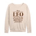 thumbnail image 1 of Instant Message - I'm A Leo - Women's Lightweight French Terry Long Sleeve Shirt, 1 of 6