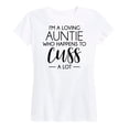 thumbnail image 1 of Instant Message - I'm A Loving Auntie - Women's Short Sleeve Graphic T-Shirt, 1 of 6