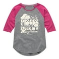 thumbnail image 1 of Instant Message - I'm A Pisces Daydream - Toddler & Youth Girls Raglan Graphic T-Shirt, 1 of 5
