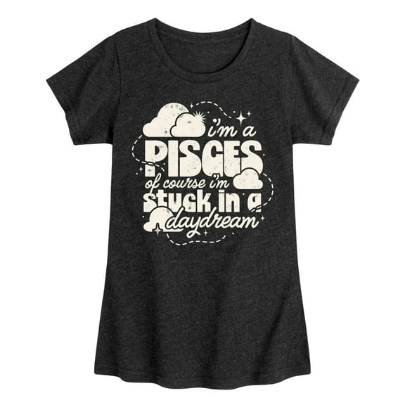 Instant Message - I'm A Pisces Daydream - Toddler & Youth Girls Short Sleeve Graphic T-Shirt