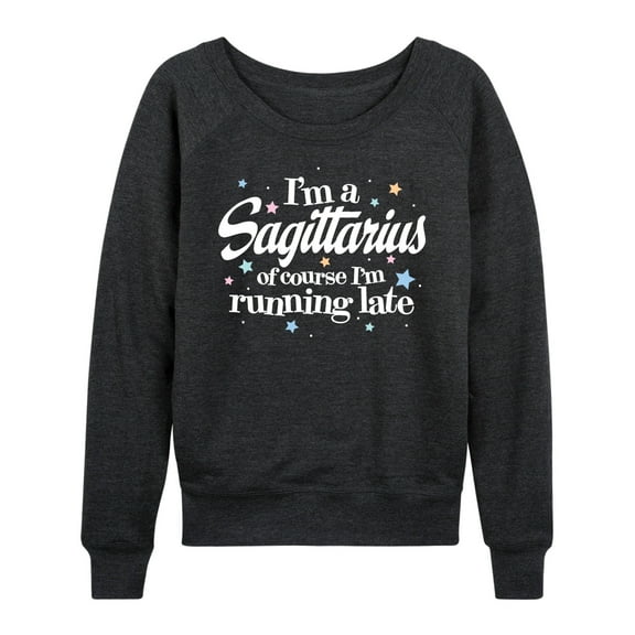 Instant Message - I'm A Sagittarius - Women's Lightweight French Terry Long Sleeve Shirt