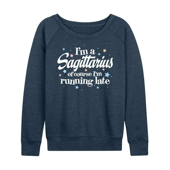 Instant Message - I'm A Sagittarius - Women's Lightweight French Terry Long Sleeve Shirt