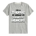 thumbnail image 1 of Instant Message - I'm A Taurus Always Hungry - Toddler & Youth Short Sleeve Graphic T-Shirt, 1 of 6