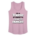 thumbnail image 1 of Instant Message - I'm A Taurus Always Hungry - Women's Racerback Tank Top, 1 of 6