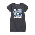 thumbnail image 1 of Instant Message - I'm An Aquarius - Toddler & Youth Girls Fleece Dress, 1 of 5
