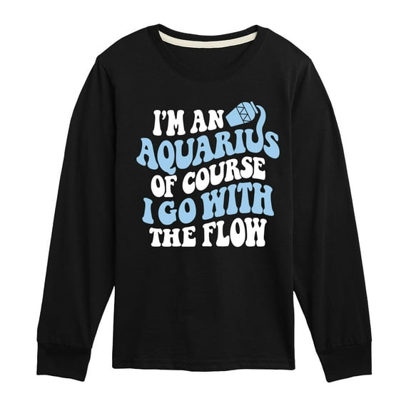 Instant Message - I'm An Aquarius - Toddler & Youth Long Sleeve Graphic T-Shirt