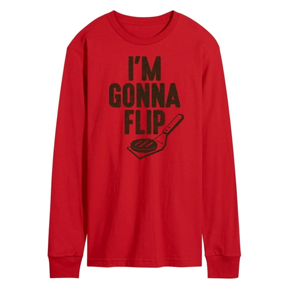 Instant Message - I'm Gonna Flip This Burger - Men's Long Sleeve T-Shirt